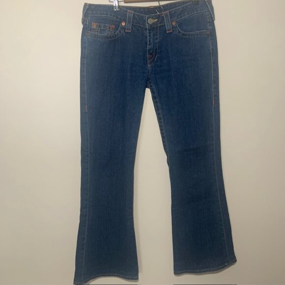 Rare Vintage Y2K True Religion Bobby Super T Bootcut Jeans Made in USA - Size 32 - Picture 10 of 11